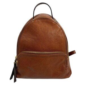 Fossil Felicity Mini Backpack British Tan Leather Adjustable Straps Satchel